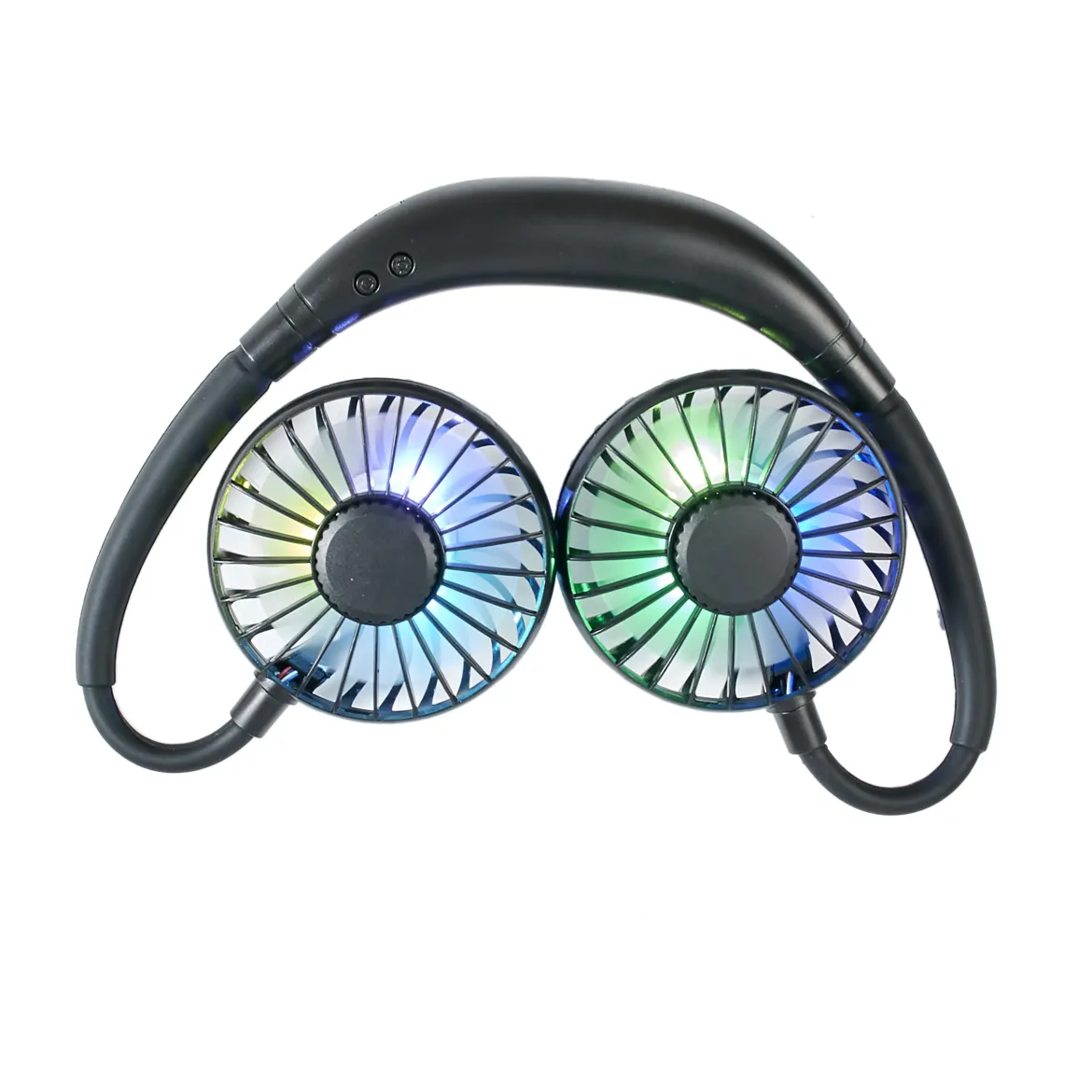 VENTILATEUR RECHARGEABLE TOUR DE COU LUMINEUX