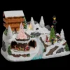VILLAGE DE NOEL CHALET DANS SAPIN LUMINEUX