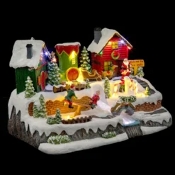 VILLAGE DE NOEL LUTIN ET PERE NOEL 13LEDS