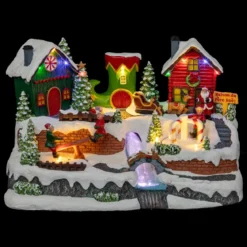 VILLAGE DE NOEL LUTIN ET PERE NOEL 13LEDS