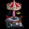 VILLAGE DE NOEL MANEGE ET AVIONS A PILE 4LED