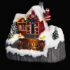 VILLAGE DE NOEL PERE NOEL ECHELLE 8LEDS