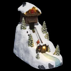 VILLAGE DE NOEL PISTE LUGE A PILE 7 LEDS