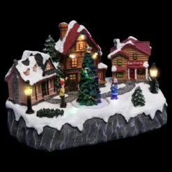 VILLAGE DE NOEL PLACE VILLAGE A PILE 7 LEDS