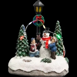 VILLAGE DE NOEL SCENE LUMINEUX A PILES