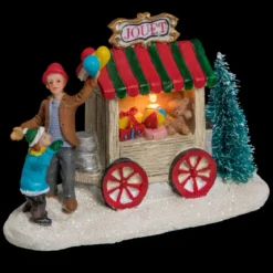 VILLAGE DE NOEL SCENETTE A PILE STAND 1LED