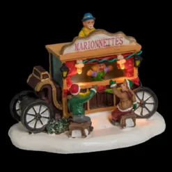 VILLAGE DE NOEL SCENETTE A PILE STAND 1LED