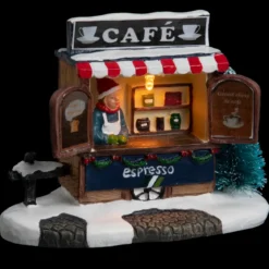 VILLAGE DE NOEL SCENETTE A PILE STAND 1LED