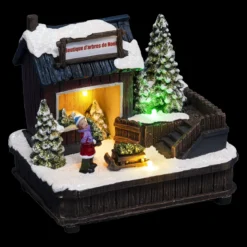 VILLAGE DE NOEL VENTE SAPIN A PILE 3LEDS