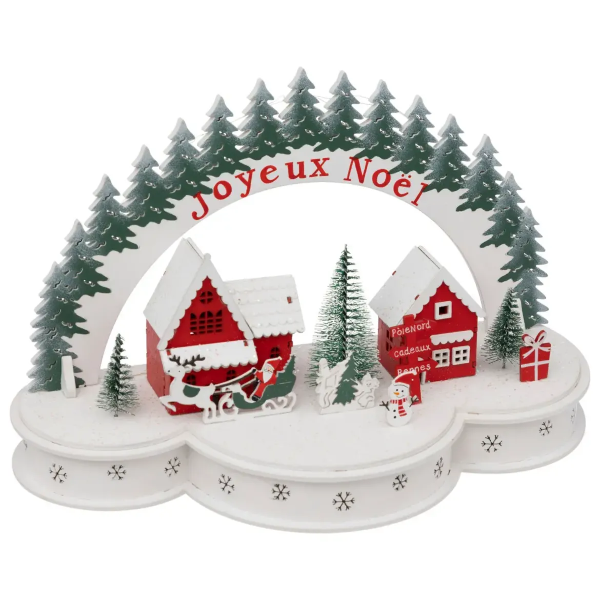 VILLAGE 16 LEDS BLANC CHAUD H.20CM
