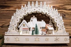 VILLAGE NOEL BOIS A POSER LED L.40CM