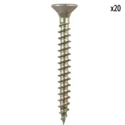 VIS AGGLOMERE POZIDRIVE TETE FRAISE ACIER BICHROMATE PZ2X4.5